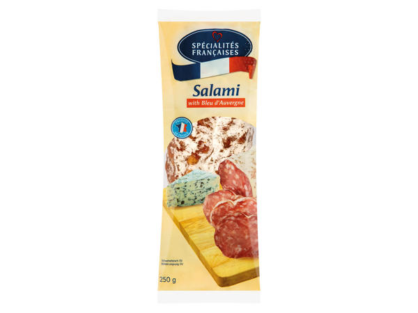 FRANZÖSISCHE SPEZIALITÄTEN Salami mit Blauschimmelkäse