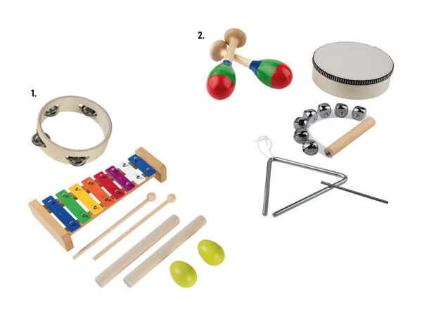 Set instruments de musique, 4 pièces