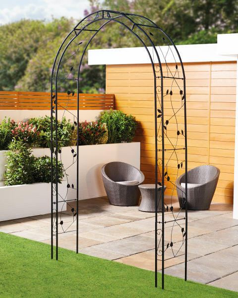 Black Decorative Garden Arch