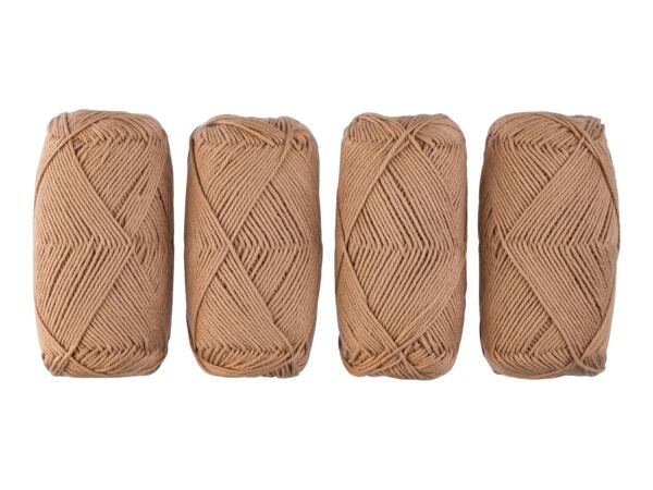 Crelando Cotton Yarn Set - Coaster Crochet Set