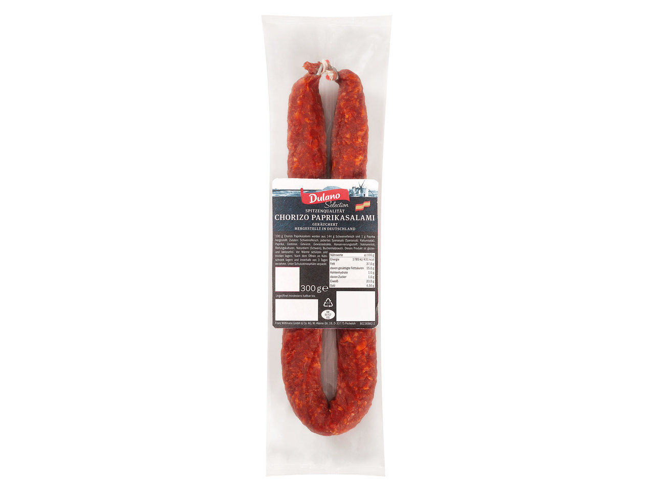 DULANO Chorizo Paprikasalami