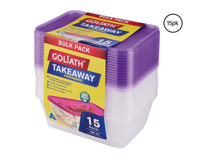 Takeaway Containers 15pk