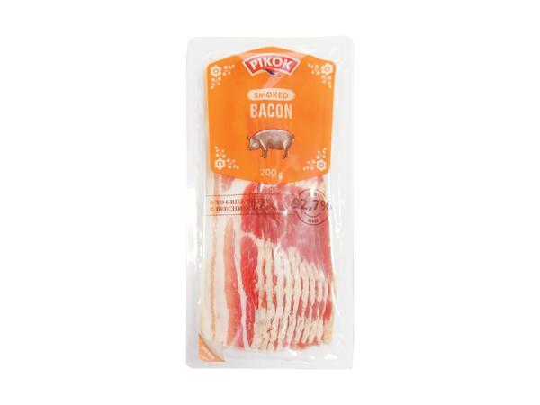 Bacon de porc, feliat, afumat