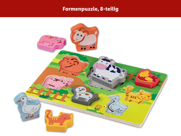Holz-Puzzle Lernspiel