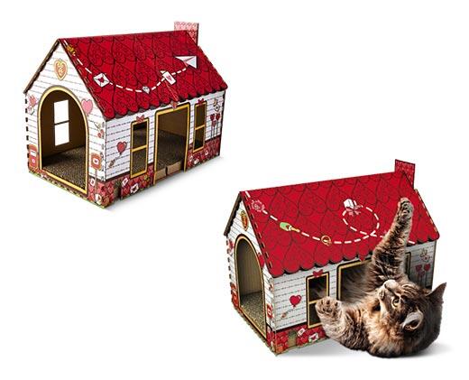 Heart to Tail 
 Valentine's Day Cat Scratching Playhouse