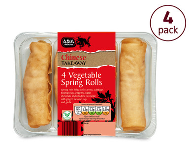 4 Vegetable Spring Rolls