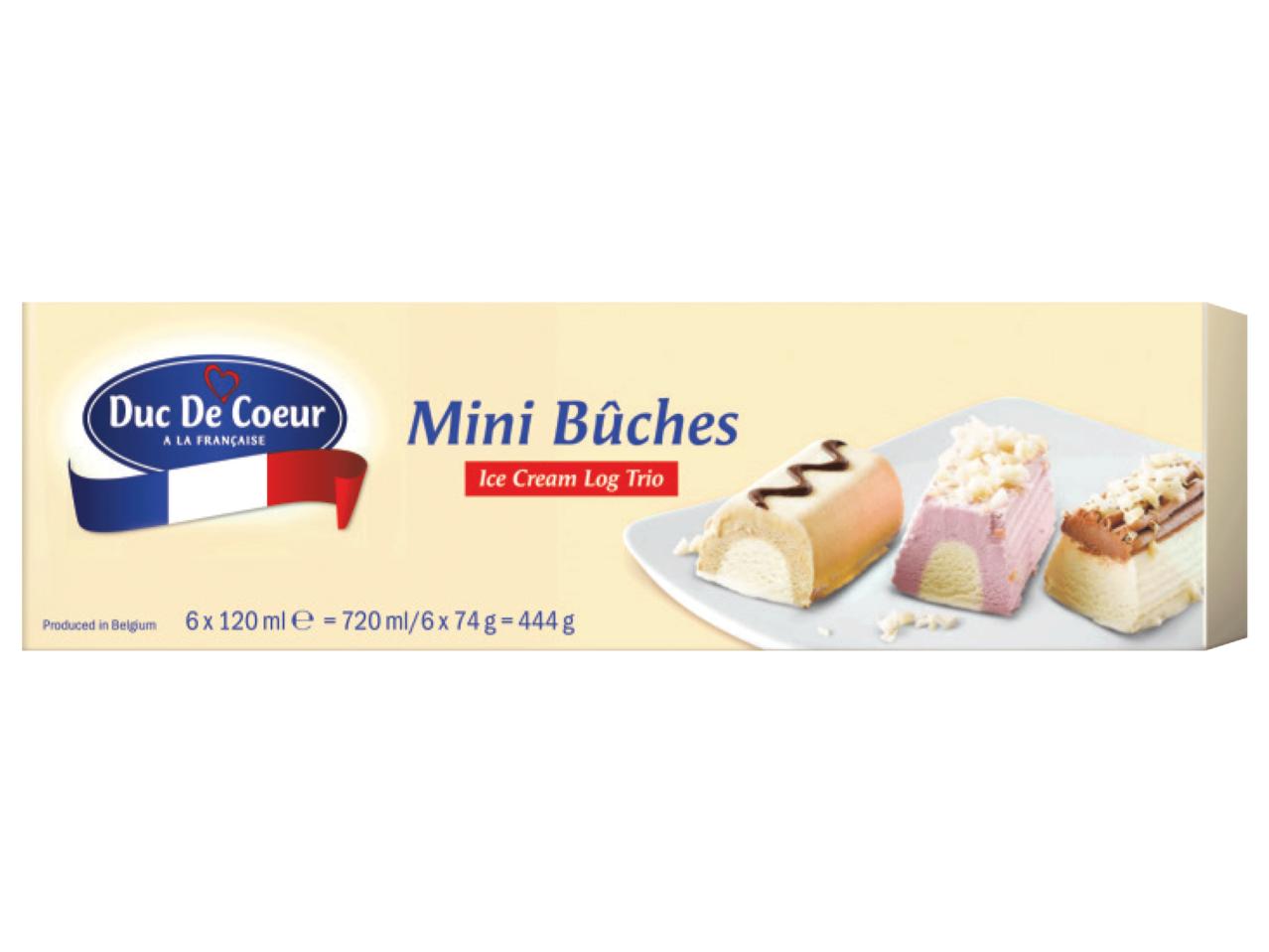 DUC DE COEUR Ice Cream Log Trio