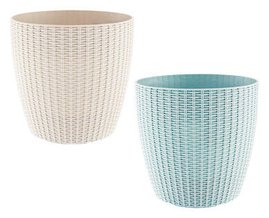 Rattan Hanging Planter 2pk or Rattan Round Pot 