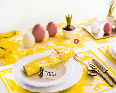 1) Runner primaverile BUFFET