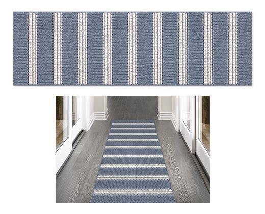 Huntington Home 2' x 6' Berber Stripe Utility Runner