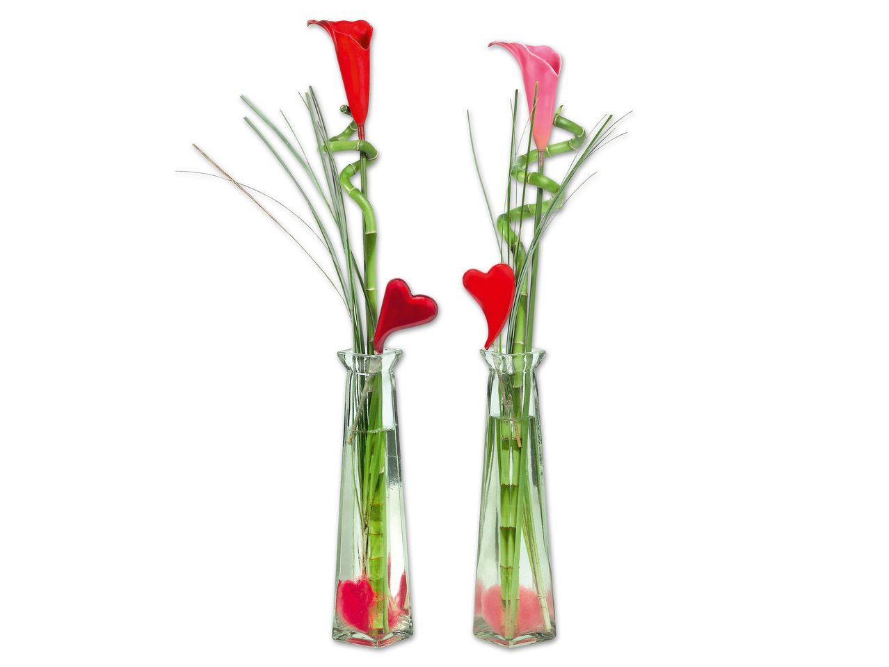 Wachs-Calla in Glasvase