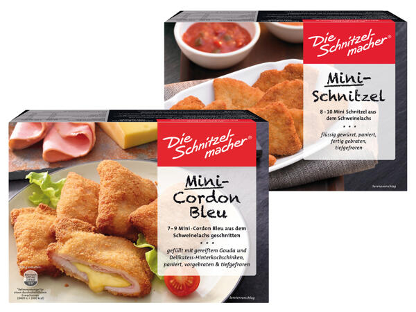 Die Schnitzelmacher Mini-Schnitzel oder - Cordon Bleu