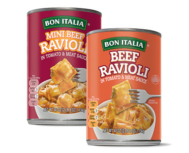 Bon Italia Mini or Regular Beef Ravioli