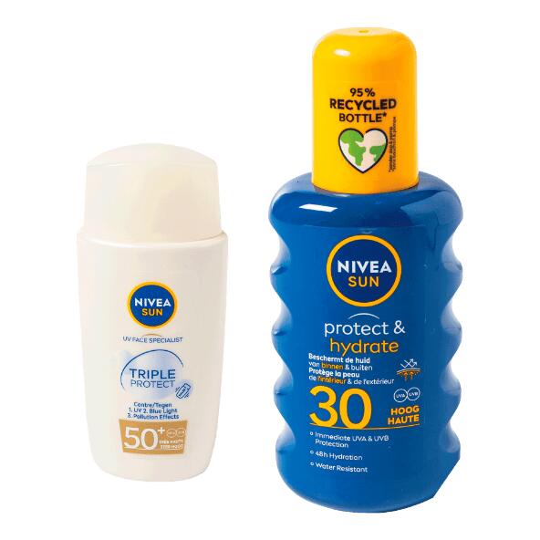 NIVEA(R) 				Spray solaire FPS 50+ ou FPS 30