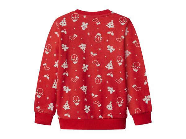 Lupilu Younger Kids' Red Christmas Sweatshirt