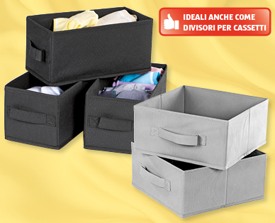 Set di scatole sistematutto in tessuto EASY HOME(R)