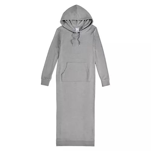 Ladies Cozy Lounge Dress - Gray, L/XL