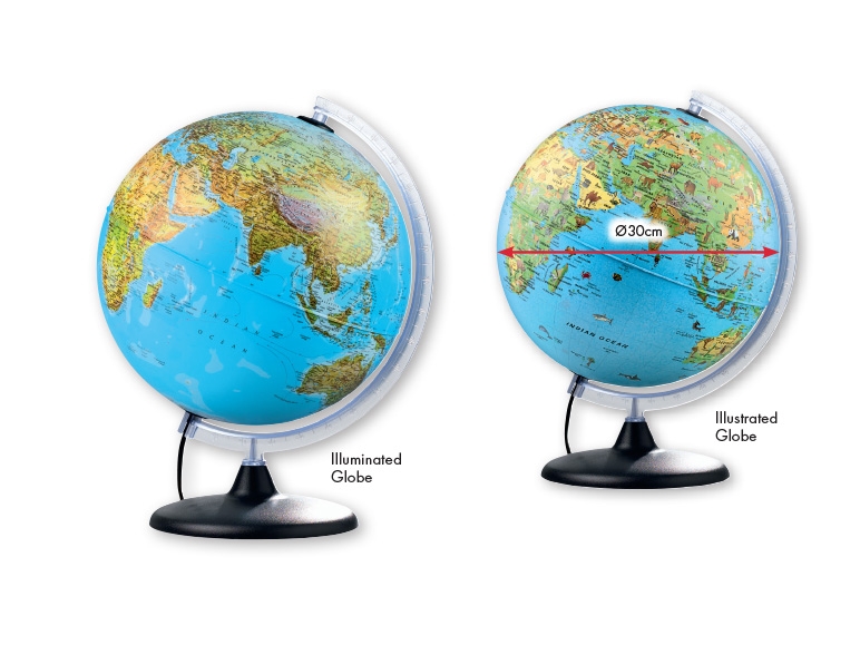 Melinera Illuminated/Illustrated Globe