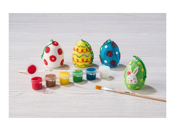 Crelando Paint Your Own Easter Decorations - 12 Piece Set - Easter Eggs