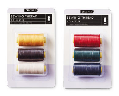 Sewing Thread 500m 3pk or Overlocker Thread 2000m