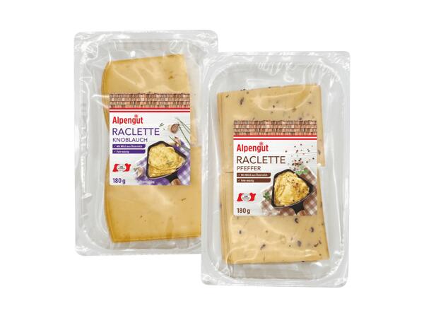 Raclette in Scheiben