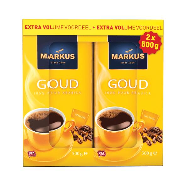 2-pack Markus koffie goud