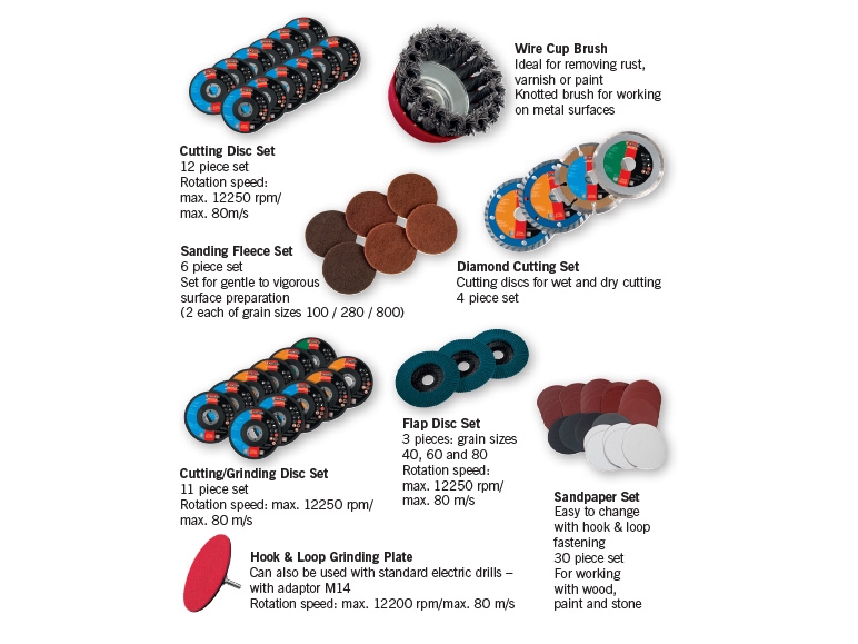 PARKSIDE Angle Grinder Accessories