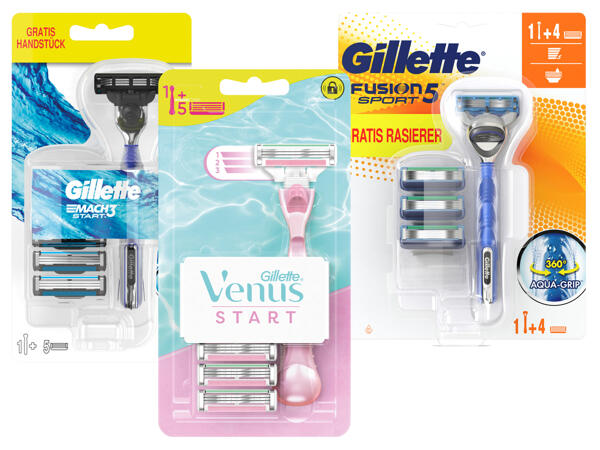 Gillette Rasierer + Ersatzklingen
