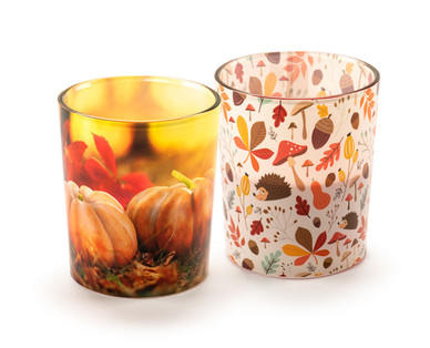 Herbstliche Duftkerze im Glas