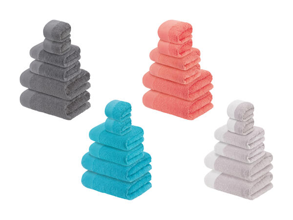 Set di asciugamani, 6 pezzi
