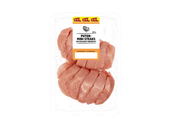 Frische Puten Mini-Steaks
