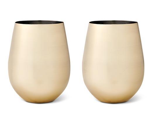 Crofton 
 Stainless Steel Wine or Cocktail Glass Set