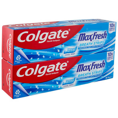 Max Fresh Cool Mint Toothpaste 2 x 115g