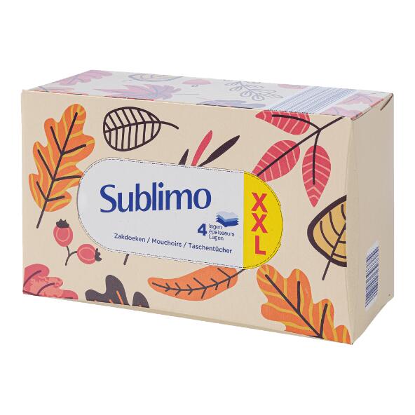 SUBLIMO(R) 				Taschentücher XXL, 130 St.