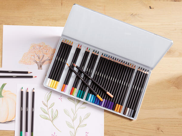 Crayons de couleur pour artiste, 40 pièces