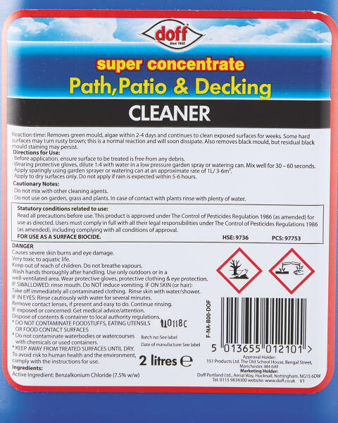 Concentrated Path & Patio Cleaner 2L