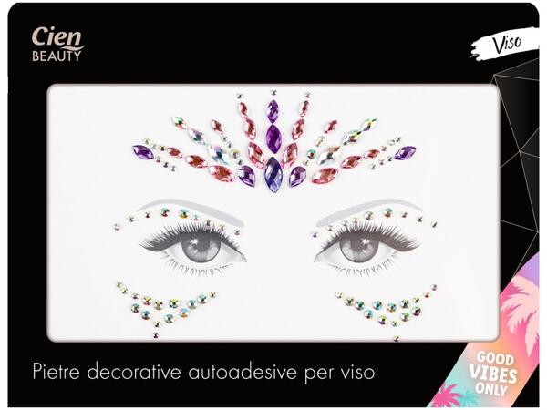 Clip-In Hair Tinsel, Self- Adhesive Nail Stickers or Self-Adhesive Face Jewels