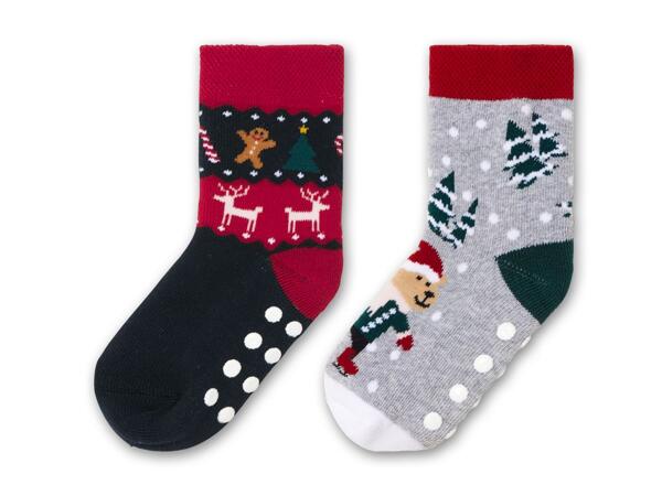 Kleinkinder/​Kinder Thermosocken, 2 Paar