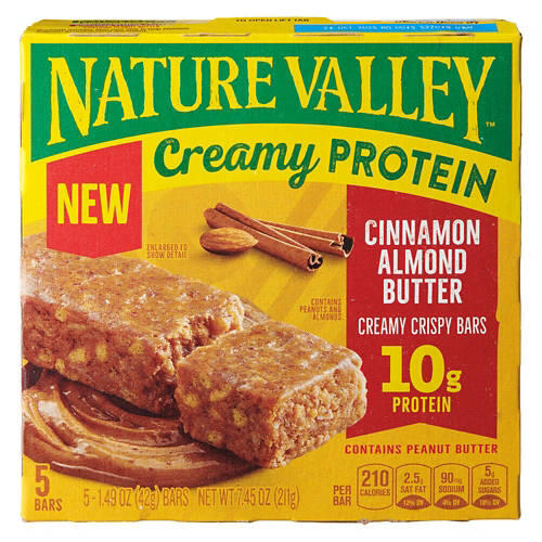 Cinnamon Almond Flavored Protein Creamy Bars, 5 count