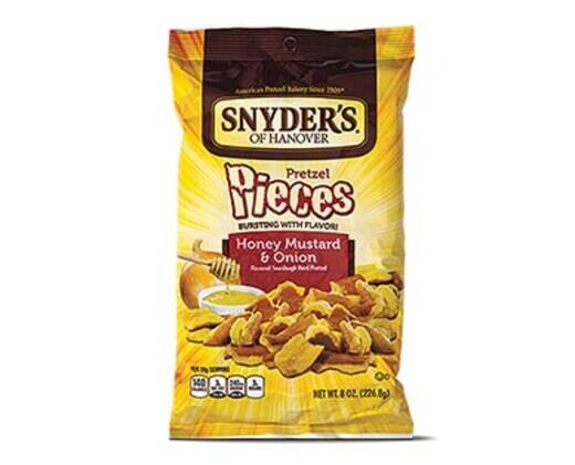 Snyder's of Hanover Hot Buffalo Wing or Honey Mustard & Onion Pretzel ...