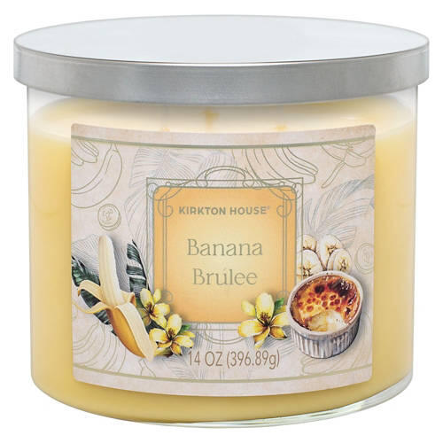 3 Wick Candle - Banana Brulee, 14 oz