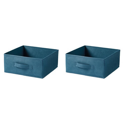 2 Pack Large Collapsible Storage Boxes, Blue