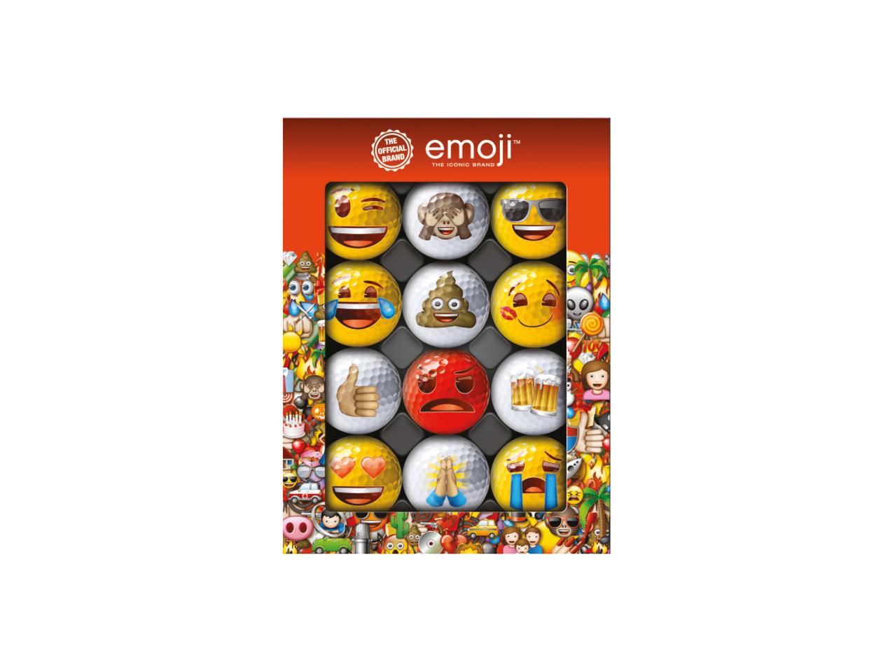 EMOJI 12 Pack Novelty Golf Balls