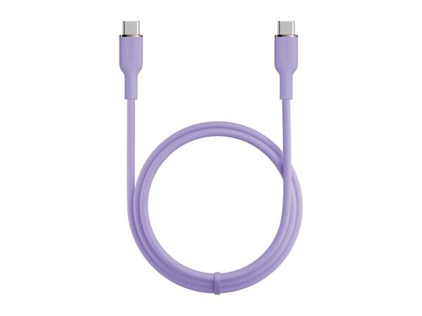 Tronic 1m USB 2.0 Connector USB-C to USB-C Charging & Data Transfer Cable - Lilac