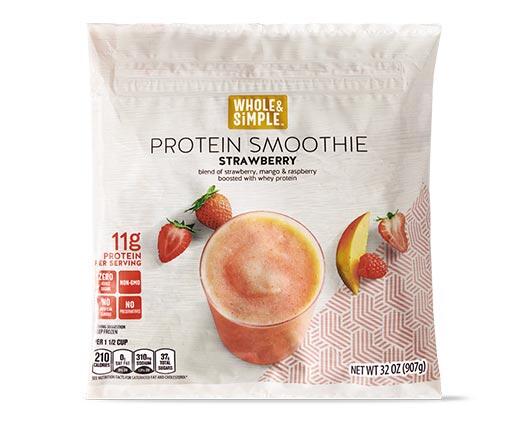 Whole & Simple 
 Blueberry or Strawberry Protein Smoothies