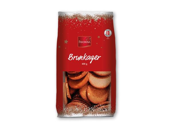FAVORINA Vaniljekranse, brunkager eller pebernødder