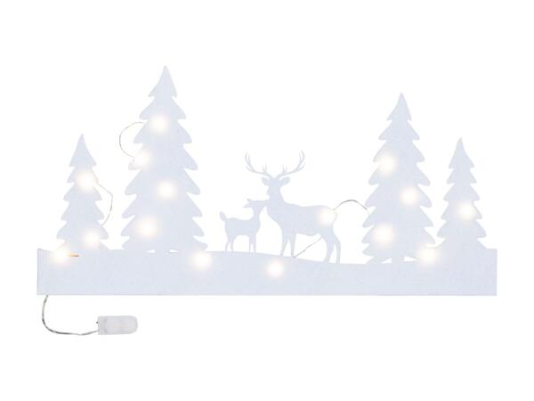 Decorazione per finestra con ghirlanda luminosa a LED