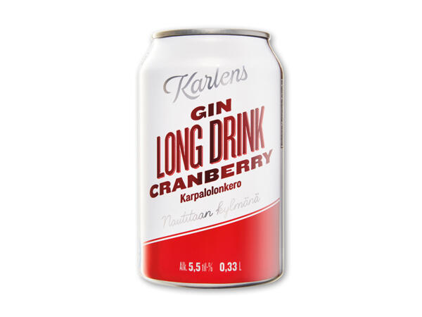 Gin cranberry long drink