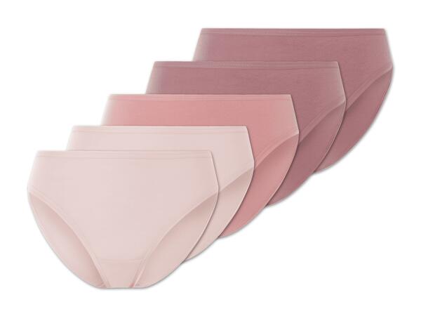 Damen Hipster/​Slip, 5 Stück