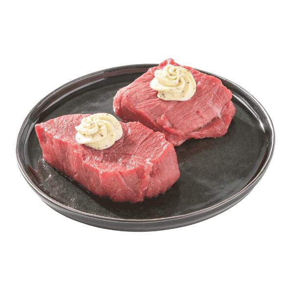 Rumsteak au beurre à l'ail